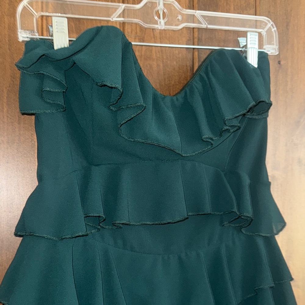 Mable Strapless Ruffle High-Low Dress - Picture 3 of 3